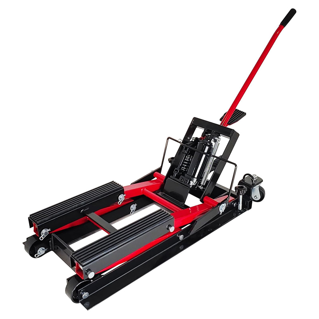 Garvee Hydraulic Motorcycle Lift Jack 1500 LBS Steel ATV Hoist Stand with Wheels