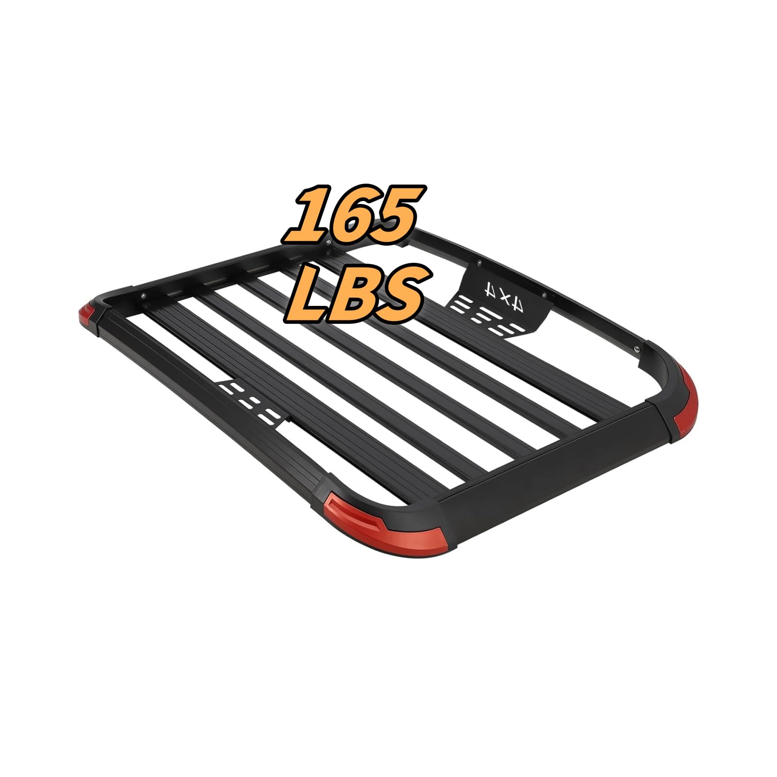 Garvee 50 x 37.8 Inch Roof Rack Cargo Baskets, 165Lbs Capacity Aluminum Rooftop Cargo Carrier, Car Roof Basket for SUV, Car, Truck