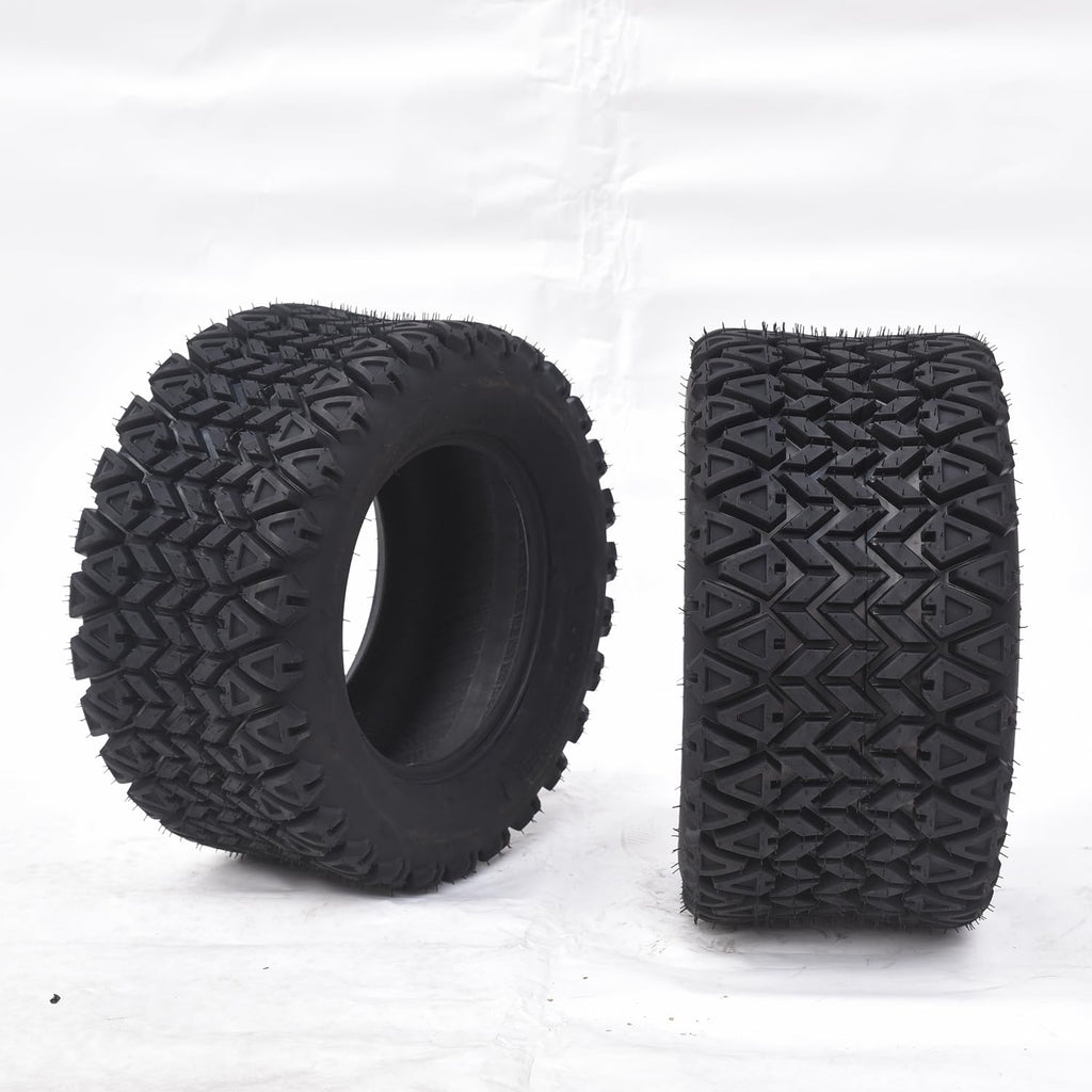 Garvee Lawn Mower Tires Turf Tires 20x8.00-8 4PR for Golf Cart Tires, Garden Tractor Riding Mower Tubeless Set of 2 - 23x10.50-12-4PR TL GF03