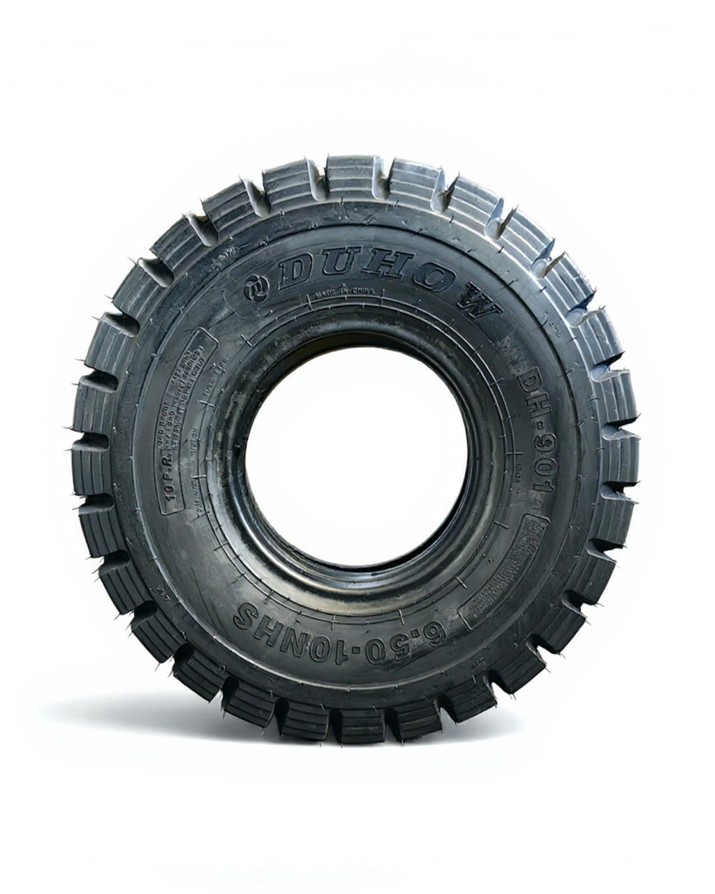 Garvee 6.50-10 Heavy Duty Forklift Tire 10 PLY Tube Type Durable Industrial Black
