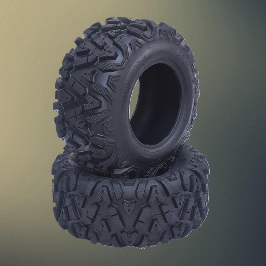 Garvee 26x9-12 ATV Tires, 6PR All Terrain 26x9-12 TL ATV UTV Trail Sand Mud Off-Road Tires (Pack of 4, Tubeless)
