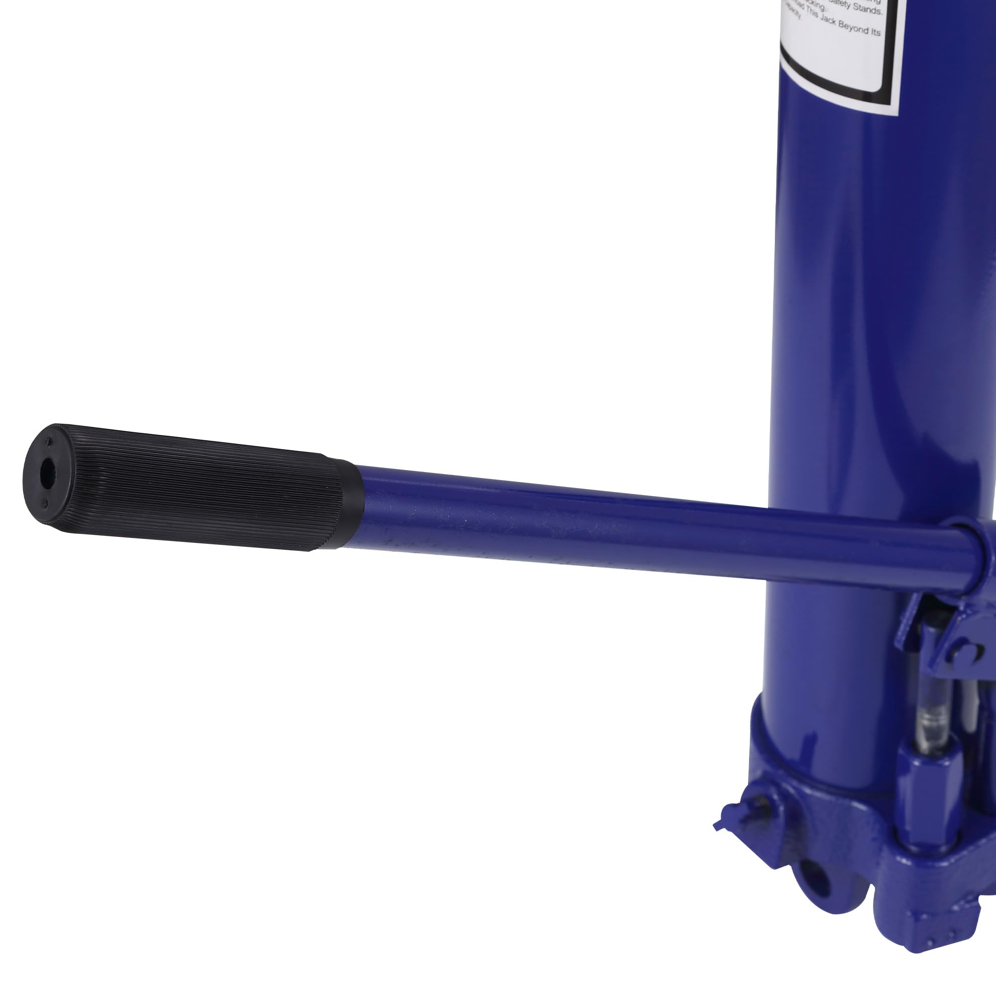 Garvee 8 Ton Hydraulic Long Ram Jack - Manual Cherry Picker with Double Piston Pump, Clevis Base, and Handle for Garage Shop Cranes and Engine Hoists, Blue