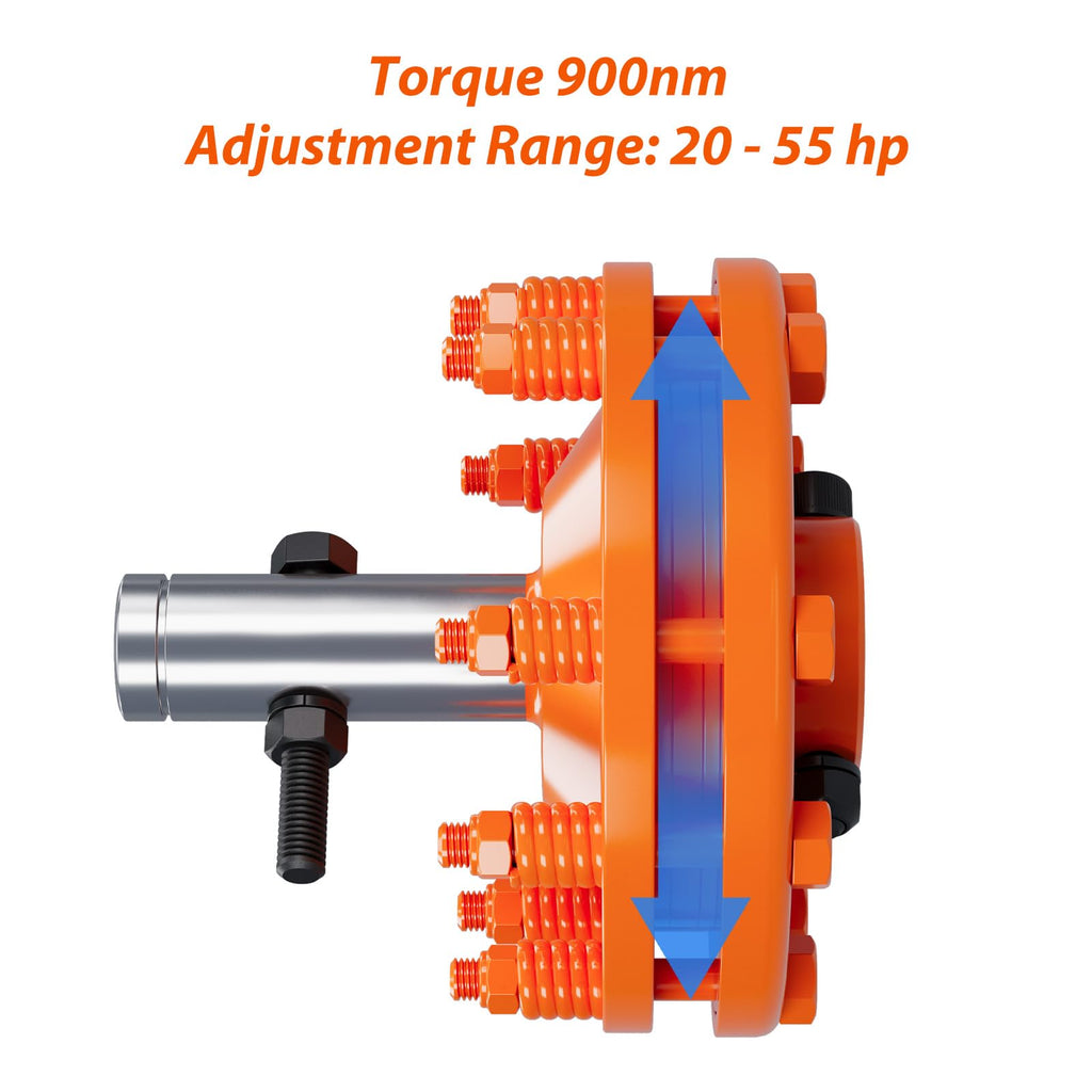 Garvee Tractor PTO Slip Clutch,1 3/8" PTO Slip Clutch for PTO Shaft, Smooth Round Ends PTO Friction Clutch, Carburized Steel Tractor Slip Clutch