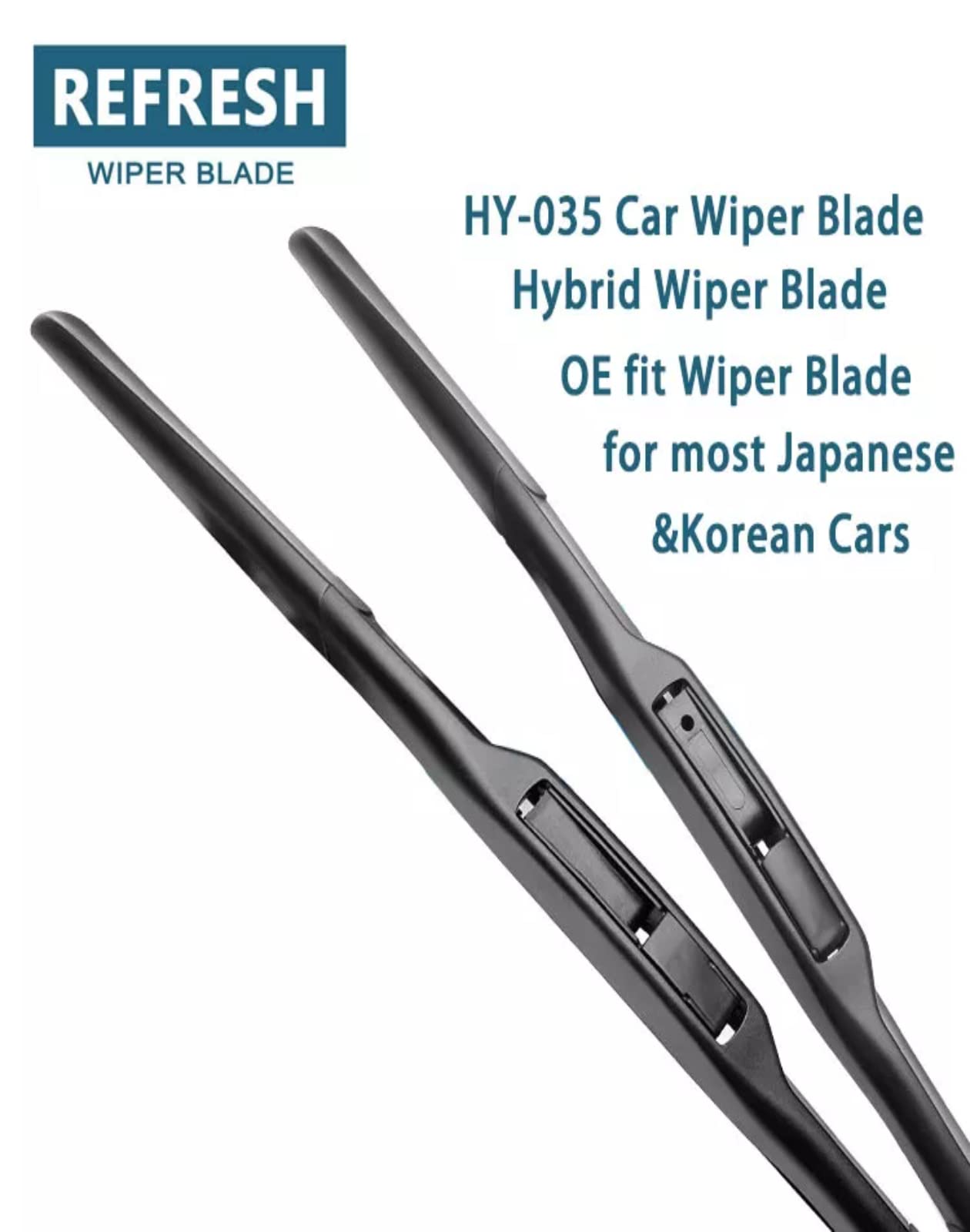 Garvee Windshield Wipers, 26 & 14 Inch Pack of 2 Automotive Replacement Windshield Wiper Blades for Car, Premium Rubber and Stable Base Design, OEM Quality Wiper Clear Quiet, Easy DIY Install.