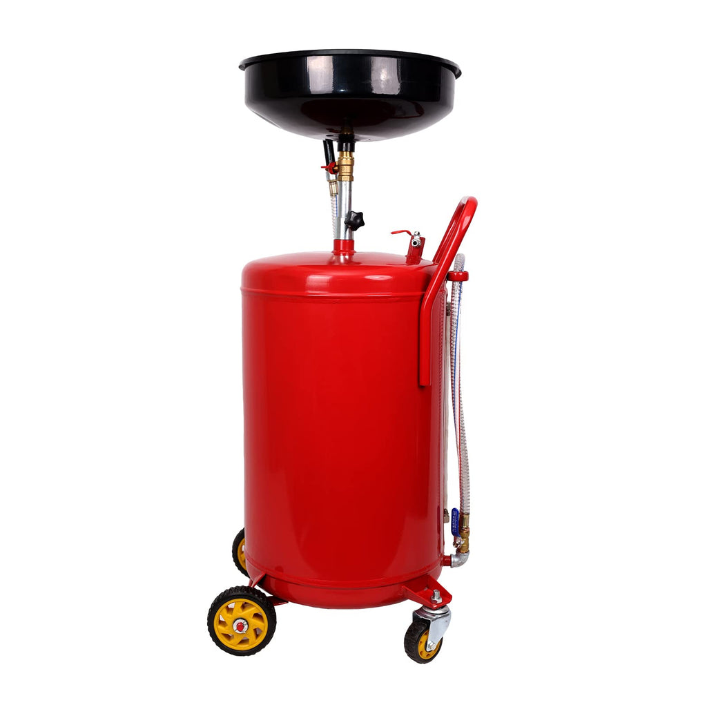 Garvee 20 Gal Upright Portable Oil Lift Drain with Pan & Funnel