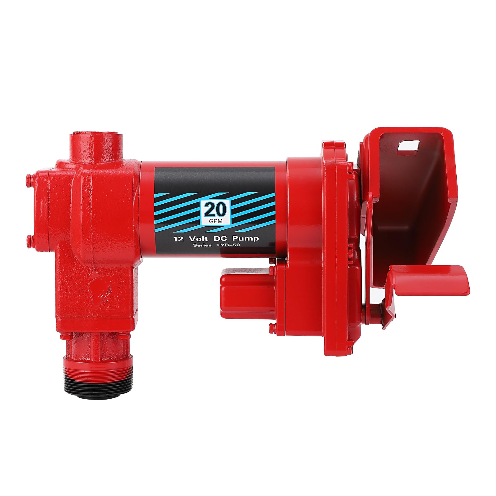 Garvee Fuel Transfer Pump 20 GPM 1/4 HP, 12 Volt DC Fuel Pump, Diesel Transfer Pump Crafted from cast iron material, Gasoline Transfer Pump for Kerosen, Ethanol & Methanol Blends, and Biodiesel
