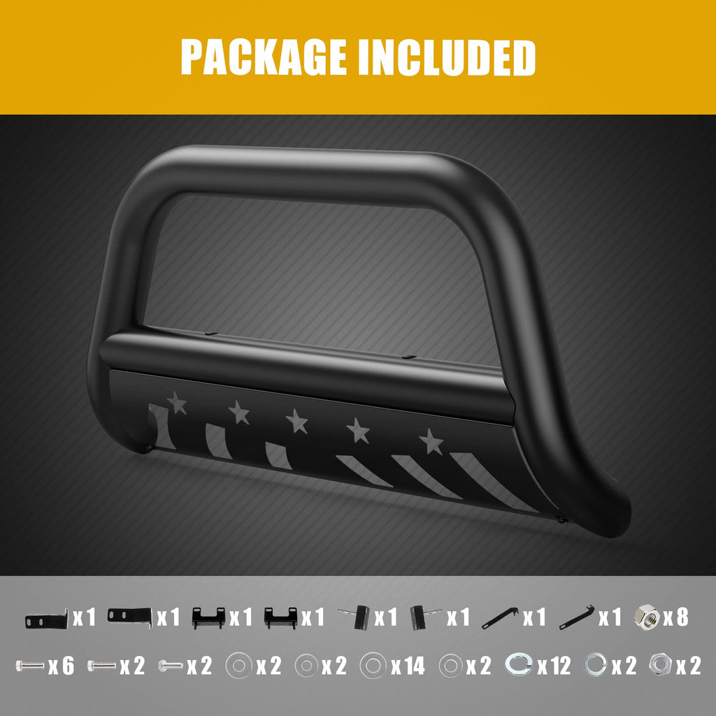 Garvee 2005-2015 Tacoma Bull Bar with Skid Plate, Front Bumper Guard