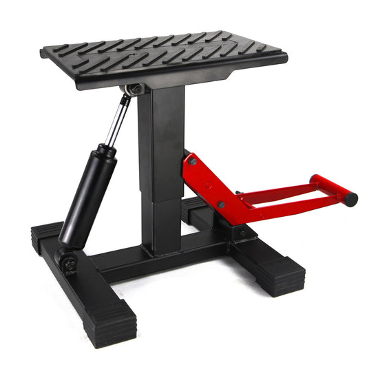 Garvee Dirt Bike Lift Stand, Hydraulic Motorcycle Lift Stand 440 Lbs Capacity, Adjustable Height Hoist Table, for Dirt Pit Bike Repair, Maintenance, Motorbike Repair Accessories Tools