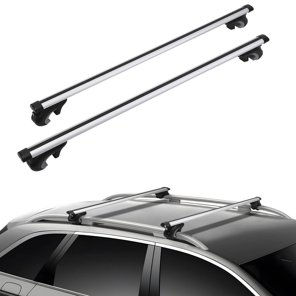 Garvee Roof Rack Cross Bars, 54" Universal Roof Bars for Most SUV Without Roof Side Rail, Crossbars for Rooftop Cargo Carrier, Luggage, Kayak, Bike, Snowboard