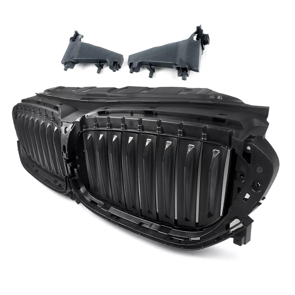 Garvee Active Air Shutter Front Upper Radiator Grille For 5 Series G30 G31 G38 (2017-2020) Auto Decor Replacement Black