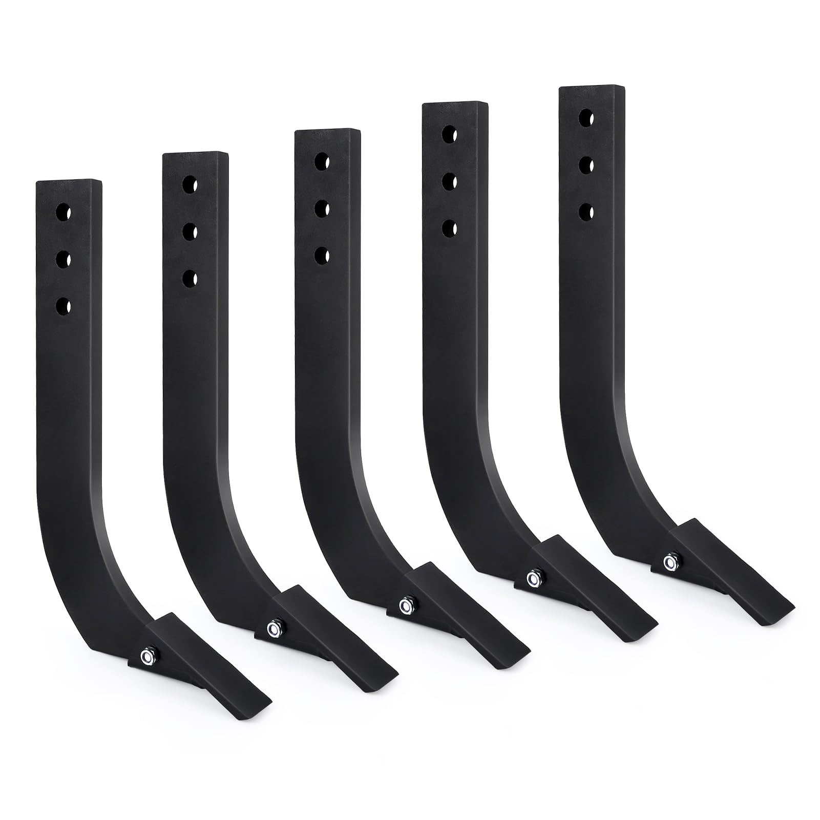 Garvee 16 Inch Box Blade Shank 3 Holes Scarifier, 5 Pack Ripper Set