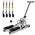 Garvee Hydraulic Motorcycle Jack Lift Table With Straps For Bike ATV Dirt Bikes 1500 LBS Capacity Grey