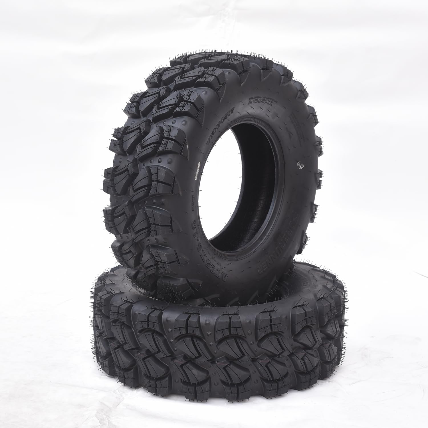 Garvee Set of 2 ATV Trail Tires 6PR Knobby Sport Tires, Tubeless - AT26x11-12-6PR TL VICTORY