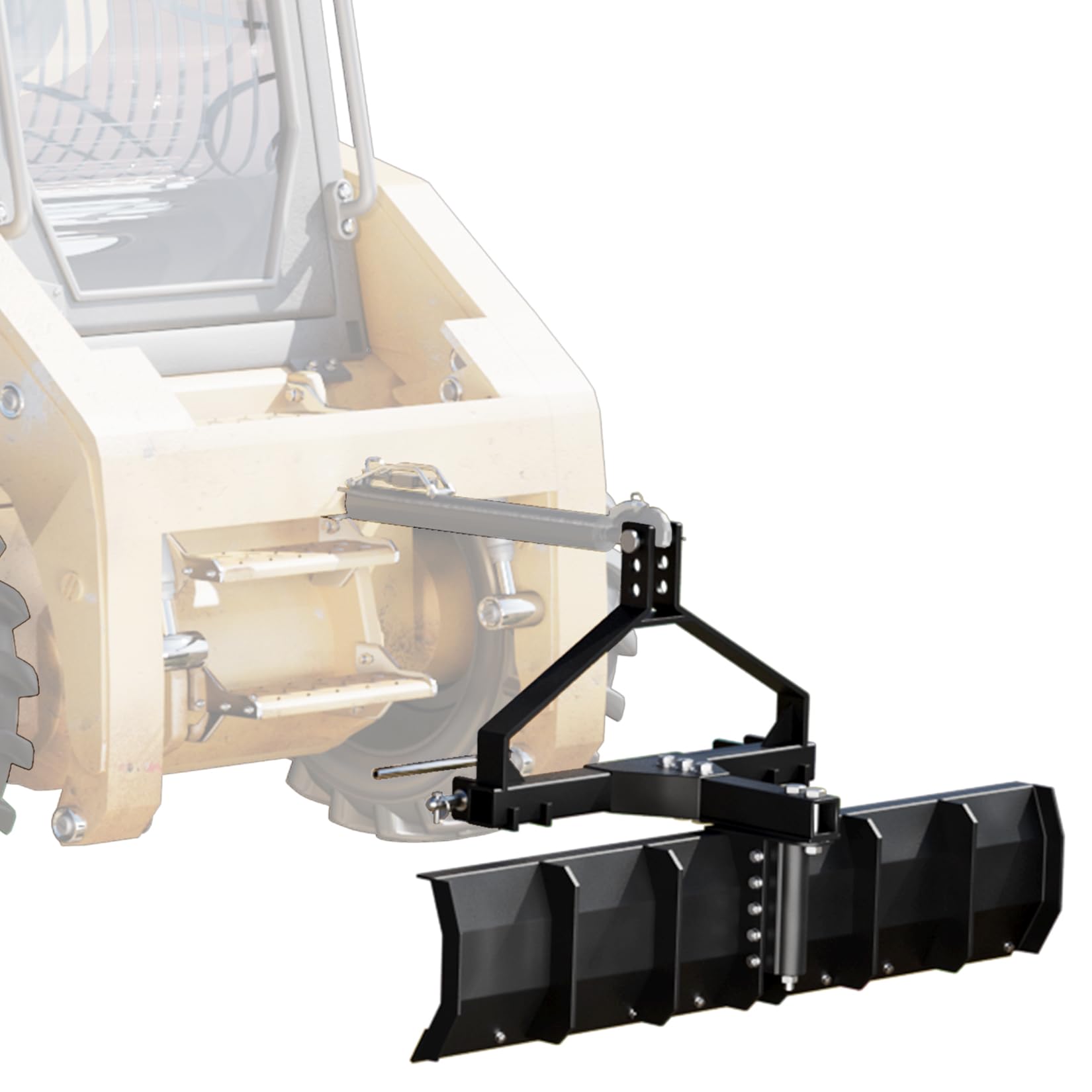 Garvee 52 inch Width 3 Point Rear Grading Blade for Tractor CAT 0 & CAT 1, Rear Grading Blade, Heavy Duty Steel Scraper