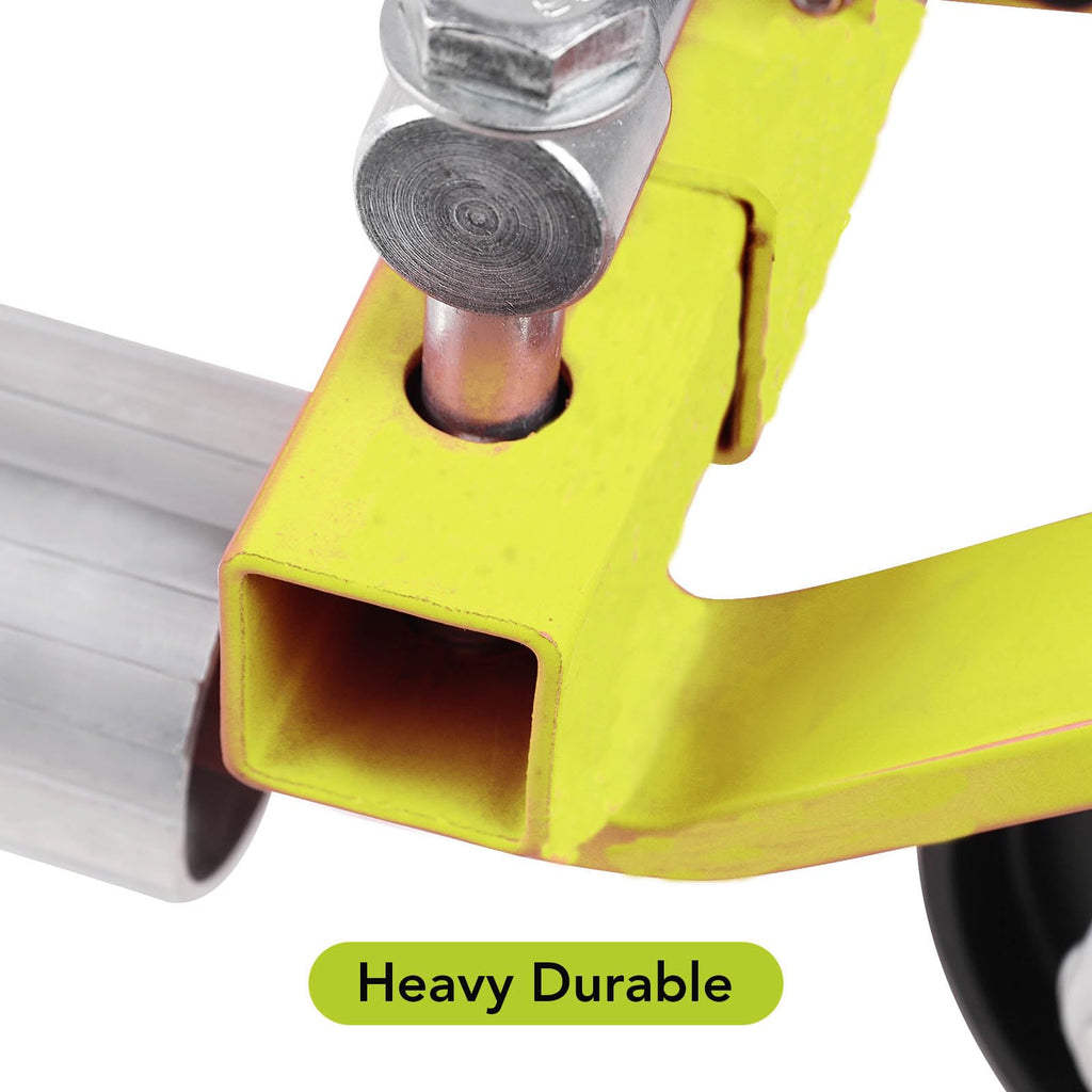 Garvee Car Wheel Dolly Set of 2, 1500LBS Capacity Car Dolly with Hydraulic Tire Jack for Vehicle Positioning for Truck RV Trailer, Yellow