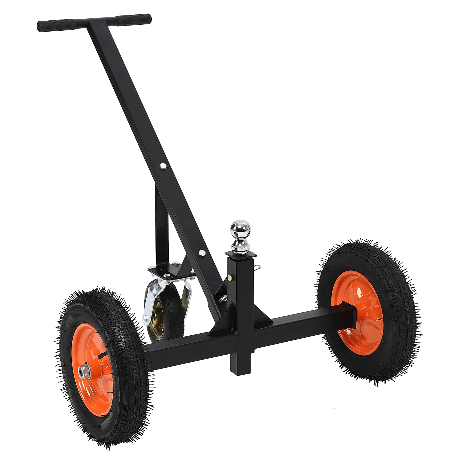 Garvee Adjustable Trailer Dolly, 600lbs Load Capacity, Carbon Steel Trailer Mover with 19'' Height, 16" Pneumatic Tires for Moving Boat Trailers/Utility/RV/Cargo Trailers