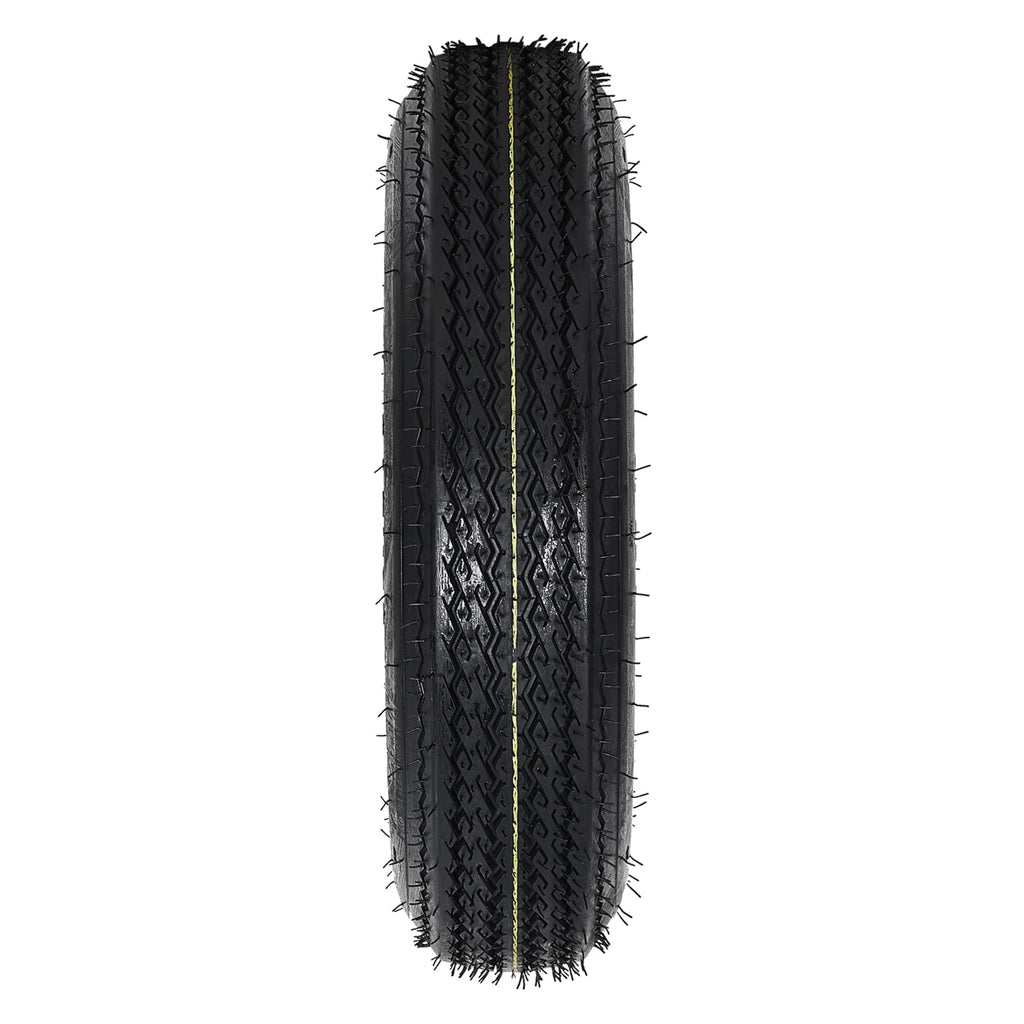 Garvee 5.30-12 Trailer Tire and Wheel Assembly, Heavy-Duty Load Range C 6PR, 12 Inch White Modular Wheel for Utility Boat Camper Trailers, Set of 2