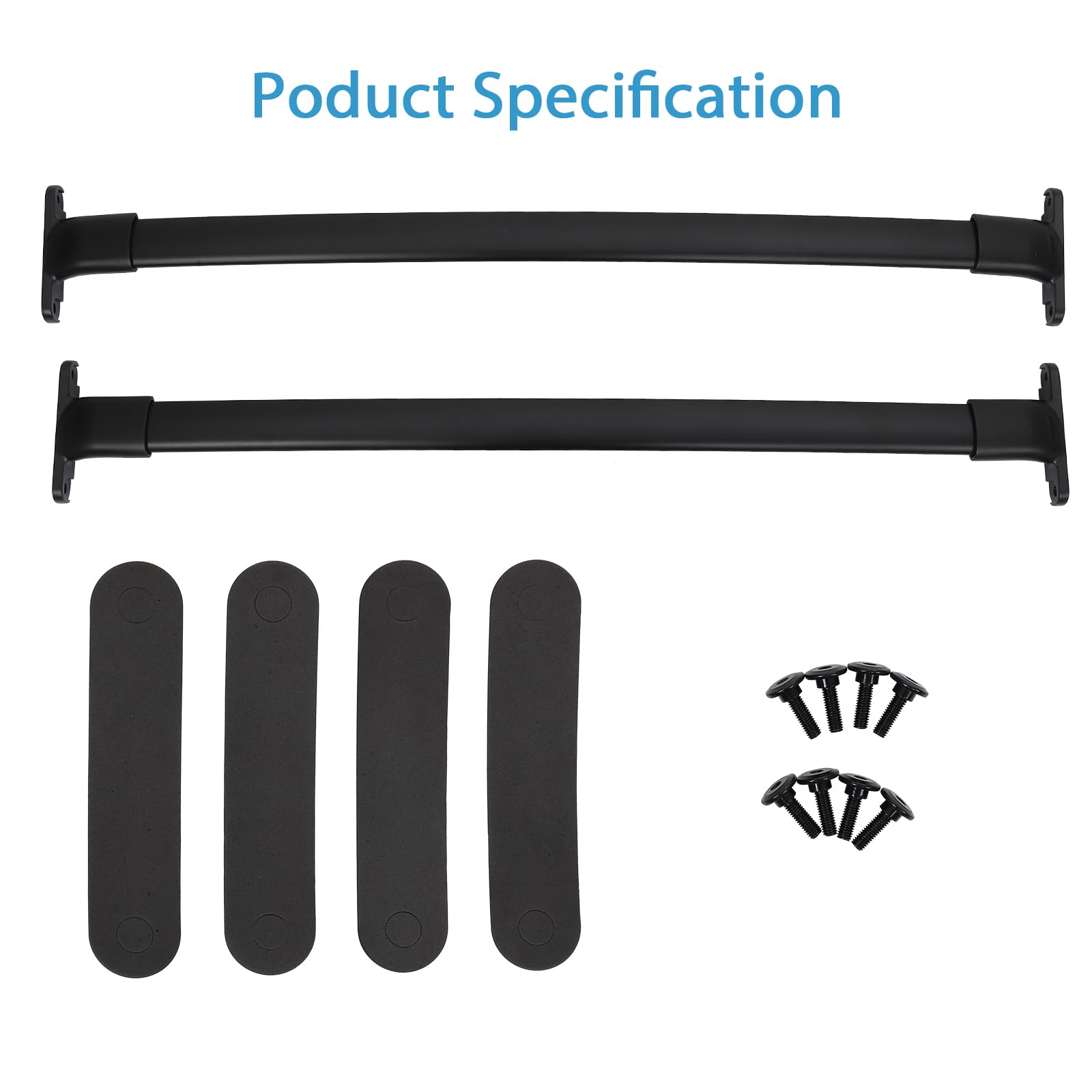 Garvee Roof Rack Cross Bar Fit for 2016-2019 Ford Explorer, Alloy Steel