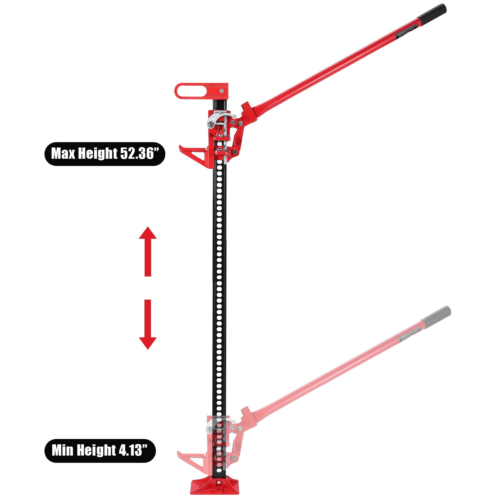 Garvee 60" Off-Road Recovery Jack - 3.2 Ton Heavy-Duty Trail Jack for 4x4, SUV, UTV, ATV, and Outdoor Adventures (Black)