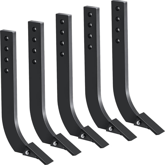 Garvee Box Blade for Tractor + 16 Inch Ripper Shanks + Adjustable Handle + Heavy-Duty Steel + Anti-Rust Coating + 4 Holes for Adjustment + Tillage and Grass Leveling