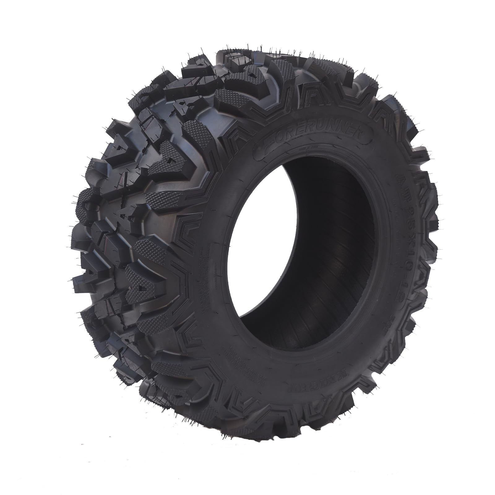 Garvee AT25x8-12-6PR TL UTV ATV Tire Tubeless 6-Ply Off-Road 25in OD 8in SW Black