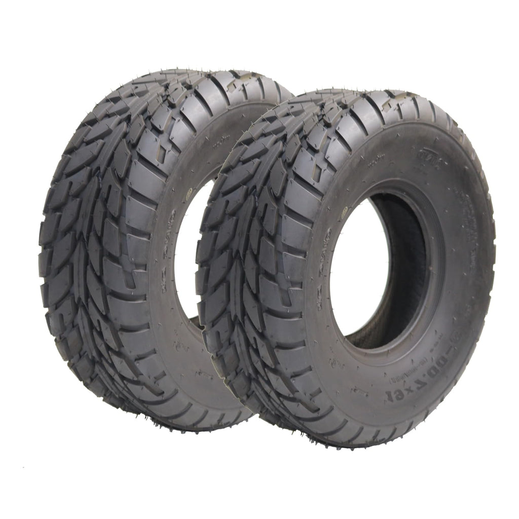 Garvee 2 Pack 19x7-8 ATV Tires 4 PR All-Terrain Tubeless Off-Road Tires for ATV UTV Trail Sand Mud Black