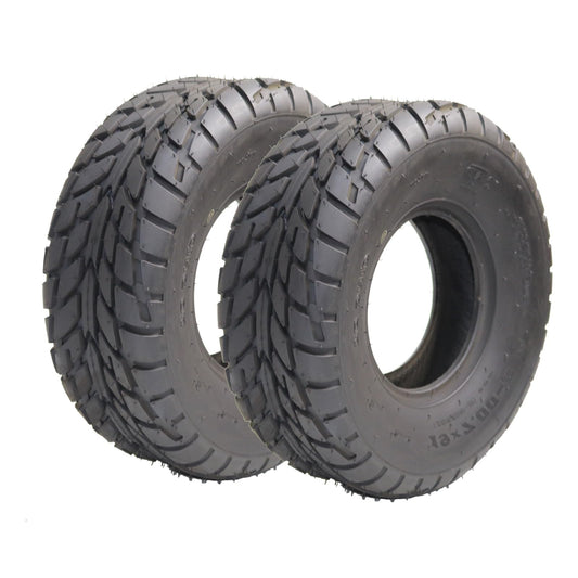 Garvee 2 Pack 25x10-12 ATV Tires 6 PR All-Terrain Tubeless Off-Road Tires for ATV UTV Trail Sand Mud Black