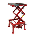 Garvee Hydraulic Motorcycle Lift Table, 300 LBS Capacity Motorcycle Scissor Jack Lift with Wide Deck, J-hooks, Hydraulic Foot-Operated Jack Stand for Motorcycles - Without Wheels