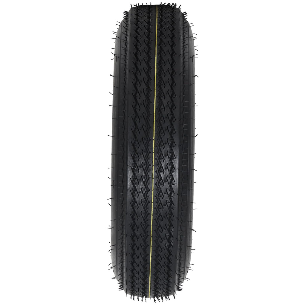 Garvee 5.30-12 Trailer Tire and Wheel Assembly, Heavy-Duty Load Range C 6PR, 12 Inch White Modular Wheel for Utility Boat Camper Trailers, Set of 2