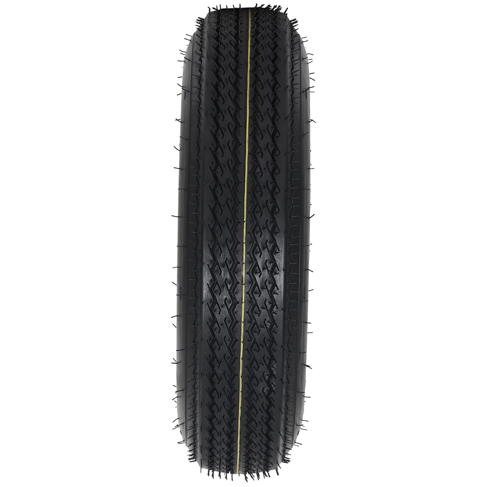 Garvee 5.30-12 Trailer Tire and Wheel Assembly, Heavy-Duty Load Range C 6PR, 12 Inch White Modular Wheel for Utility Boat Camper Trailers, Set of 2
