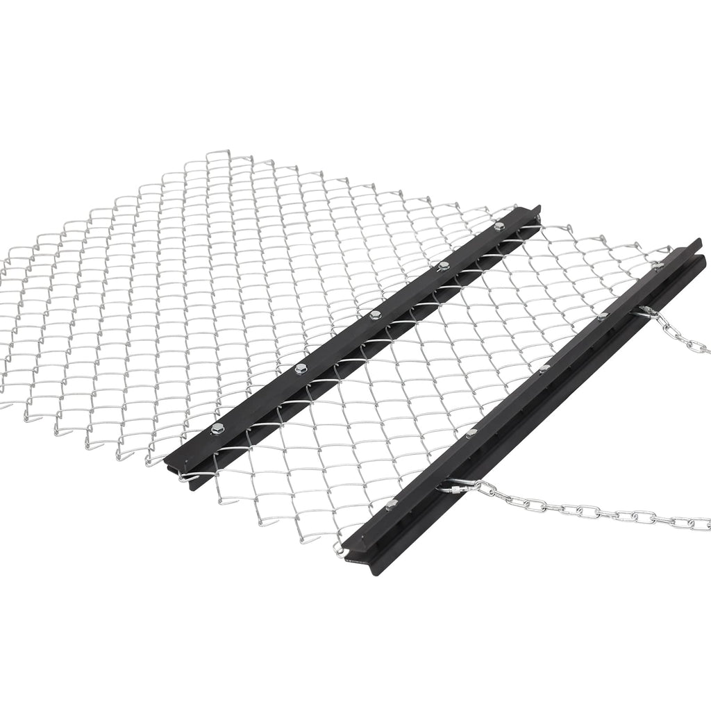 Garvee 4' x 5' ATV/UTV Drag Harrow - Chain Harrow for Landscape Leveling, Gravel Driveway, Yard, Farm, Garden, Durable Tractor Attachment
