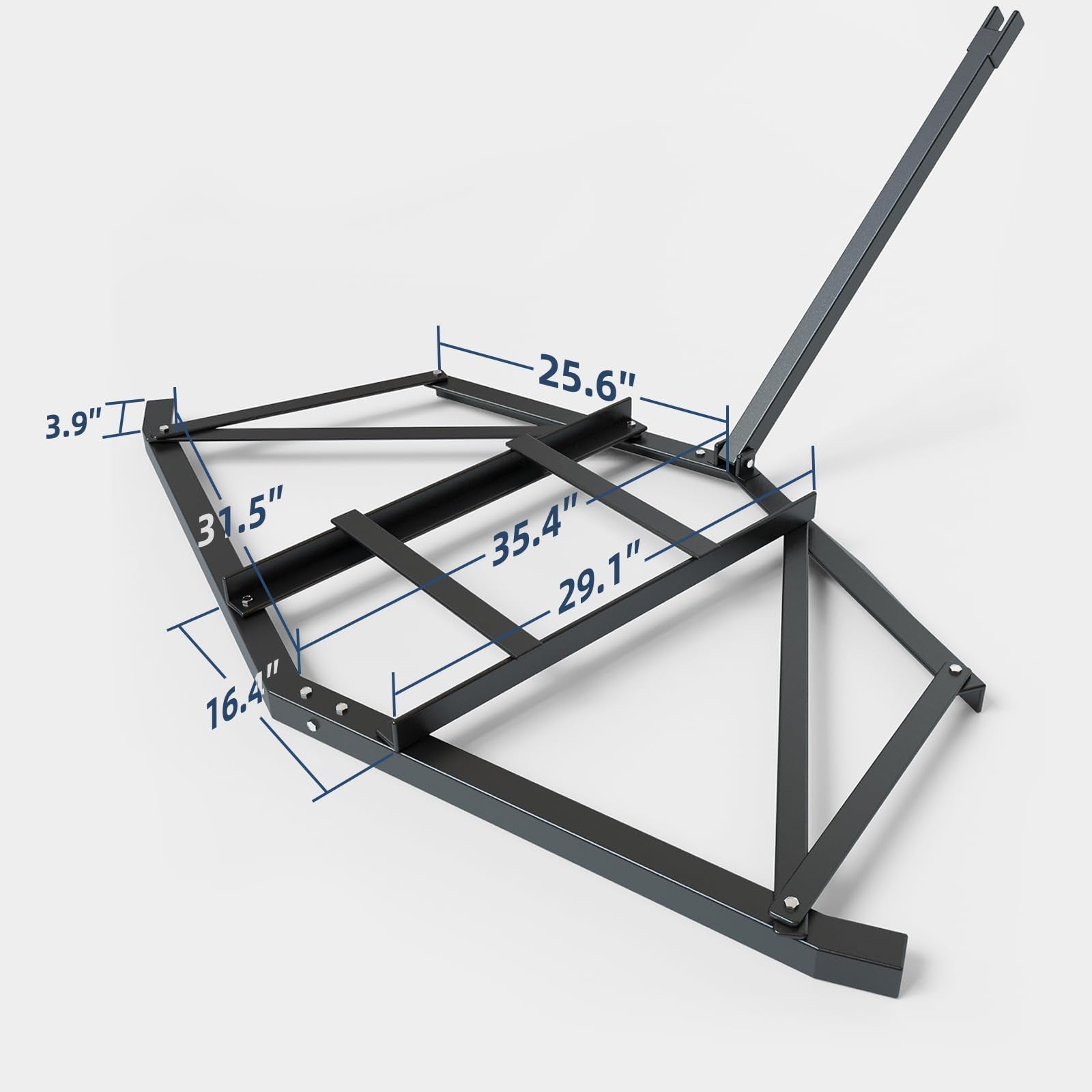 Garvee Driveway Drag 66" Width,Driveway Tractor Harrow with 2 Adjustable Bars,Driveway Grader,Tow Behind Drag Harrow,Heavy Duty Steel for ATV, UTV, Garden Lawn Tractors
