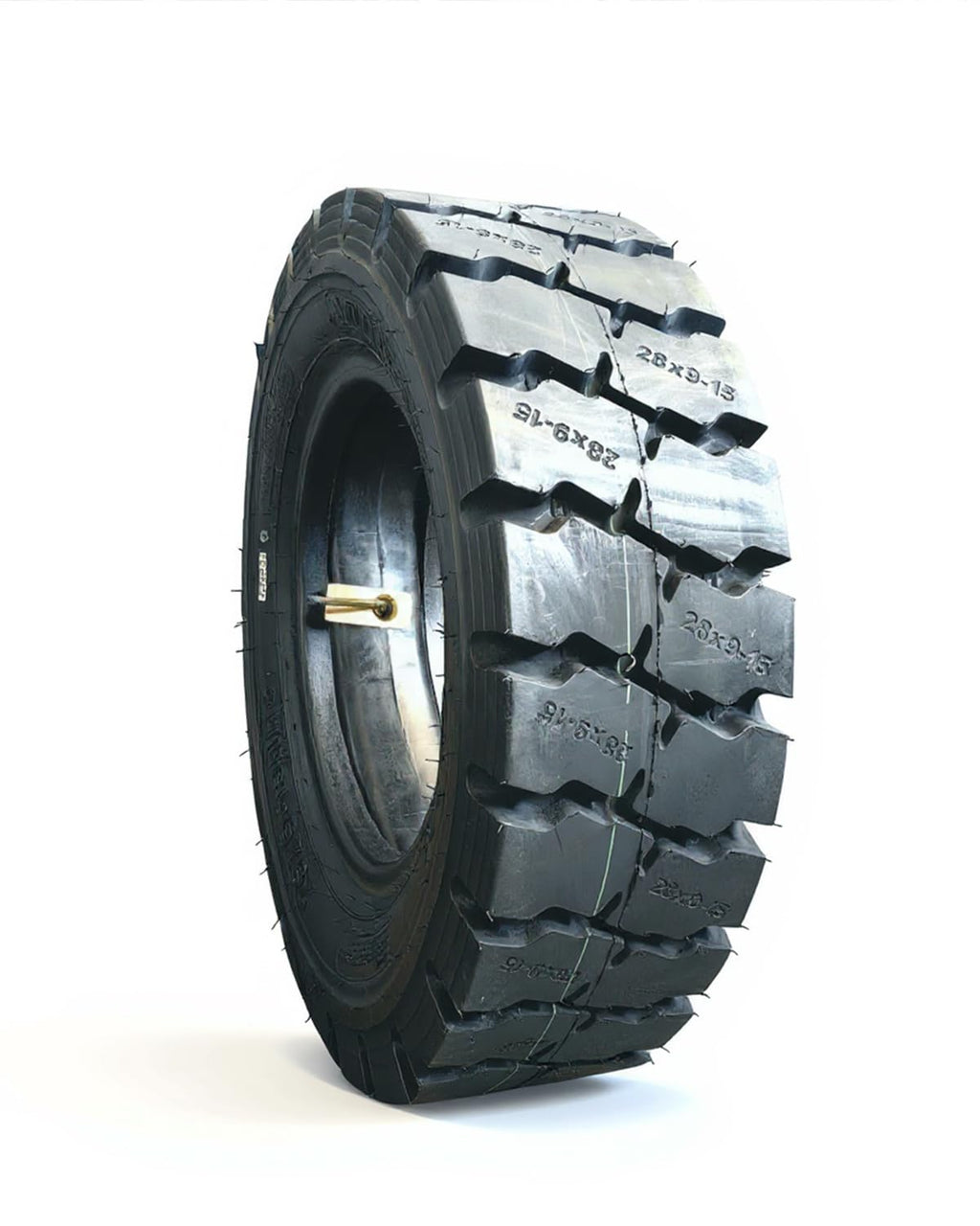 Garvee 28x9-15 Heavy Duty Forklift Tire 14 PLY Tube Type Industrial Durable Black