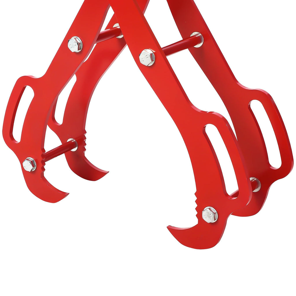 Garvee 28" 4-Claw Log Lifting Tongs, 5500 lb Static / 4409 lb Dynamic Steel Log Grapple with 32" Opening for Tractor, ATV, Skid Steer & Forestry
