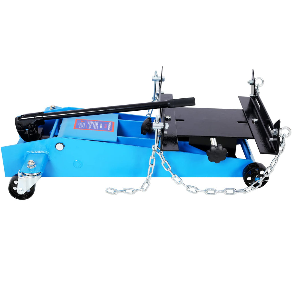 Garvee Hydraulic Transmission Service Floor Jack 1/2 Ton Capacity Low Profile Hydraulic Floor Jack for Trucks Blue