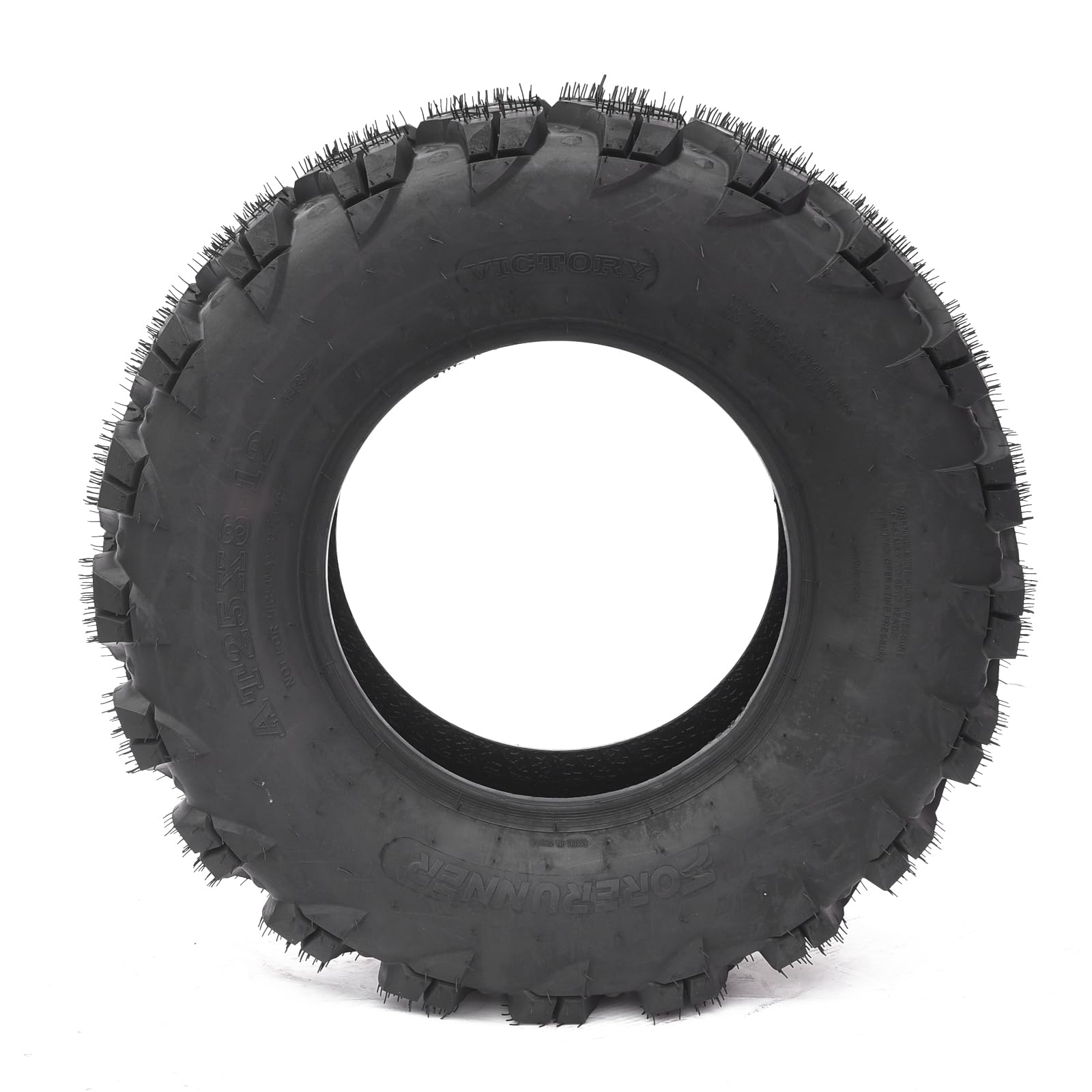 Garvee Set of 2 ATV Trail Tires 6PR Knobby Sport Tires, Tubeless - AT25x8-12-6PR TL VICTORY