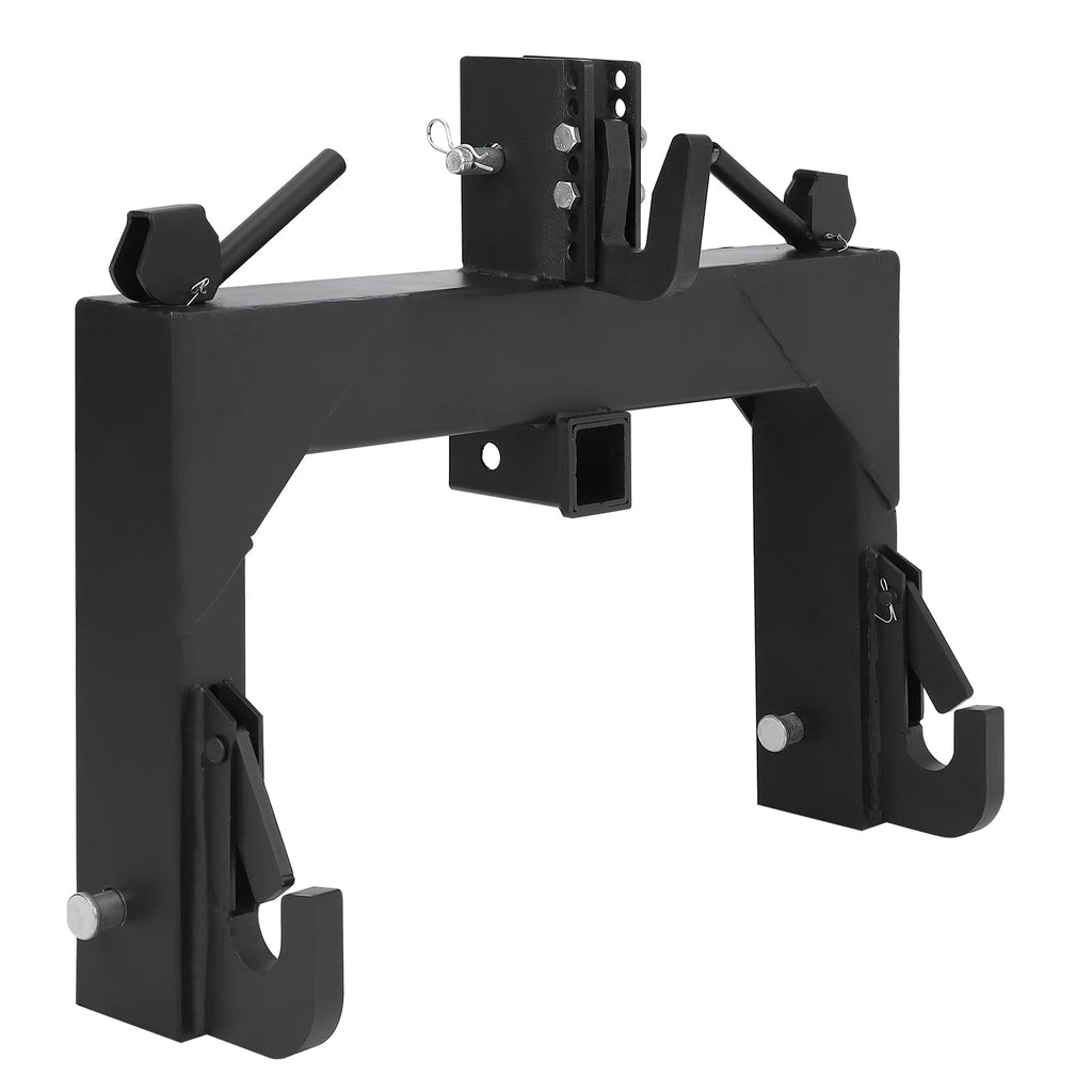 Garvee Category 1 3-Point Quick Hitch – 3000Lbs Lift Capacity, Black Powder Coat & No Bushings Required