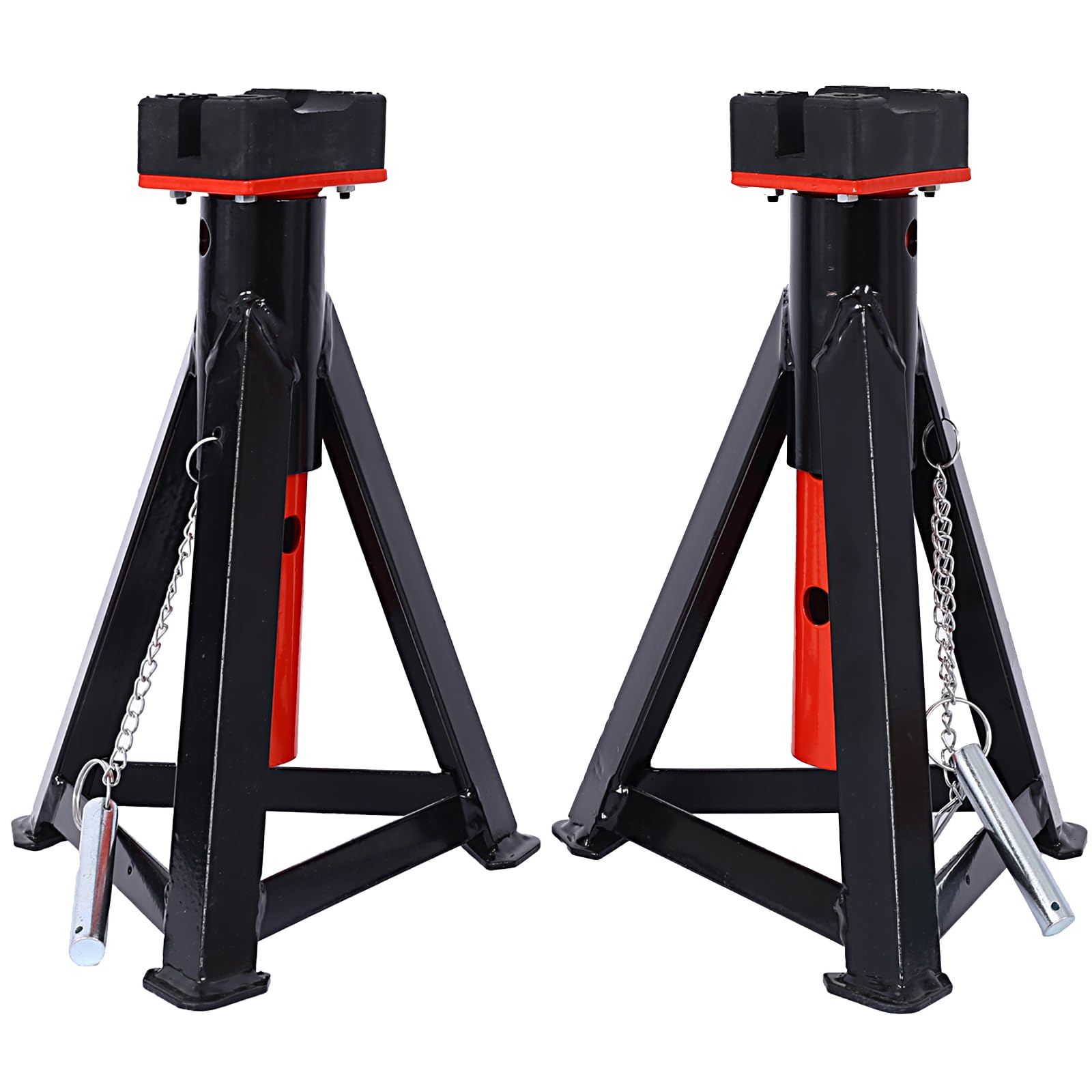 Garvee 3 Ton Performance Jack Stands 1 Pair Adjustable Height Quick Lifting Jack for Auto Repair Shop Black