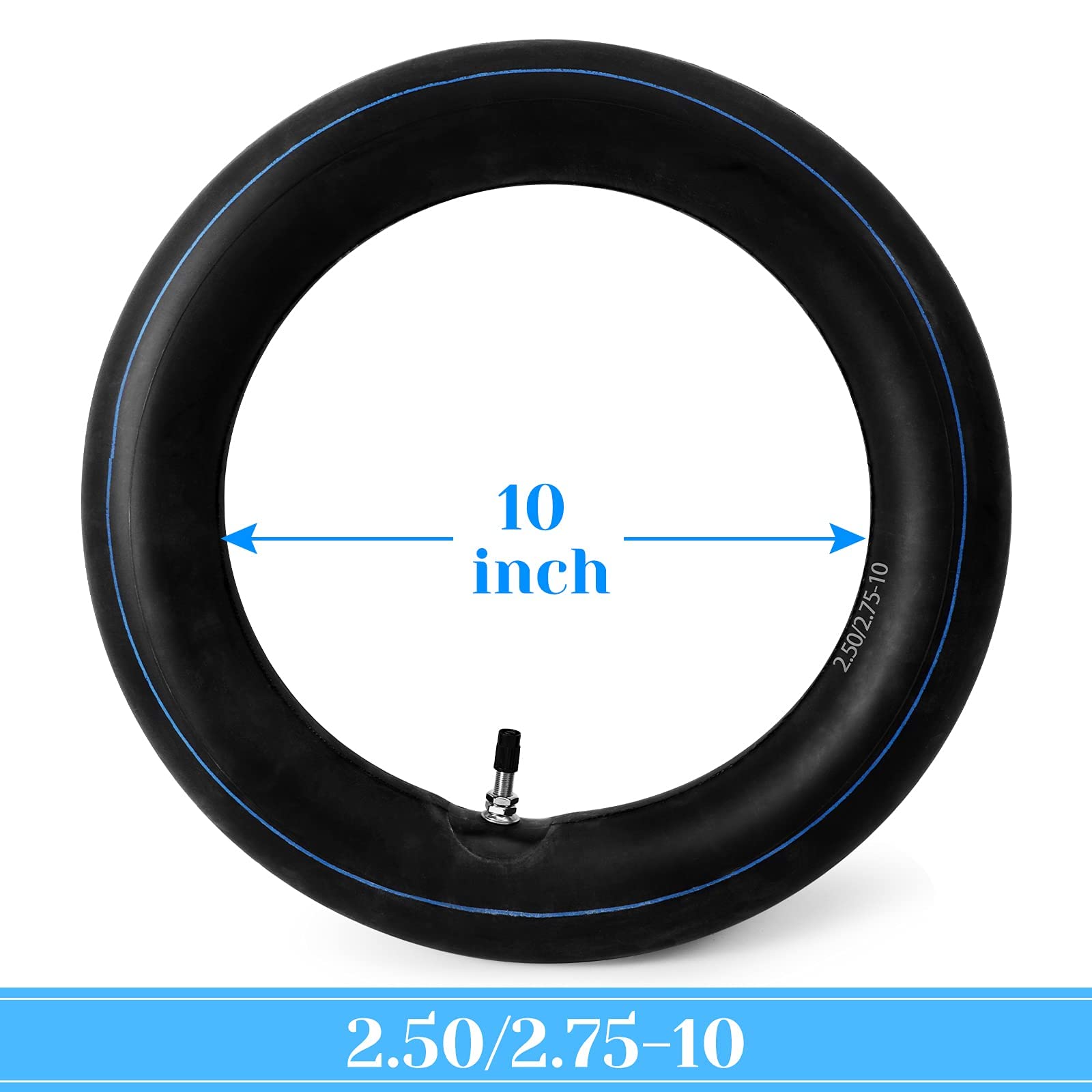 Garvee 2PCS 2.75/3.00-21 Shradler Valve Dirt Bike Inner Tube, 80/100-21 Replacemen Inner Tubes Fits Motorcycle with 21" Tire Compatible with CR250R 450R 500R XR 200 250 Yamaha YZ125 TTR230 TTR250 - 2.50/2.75-10