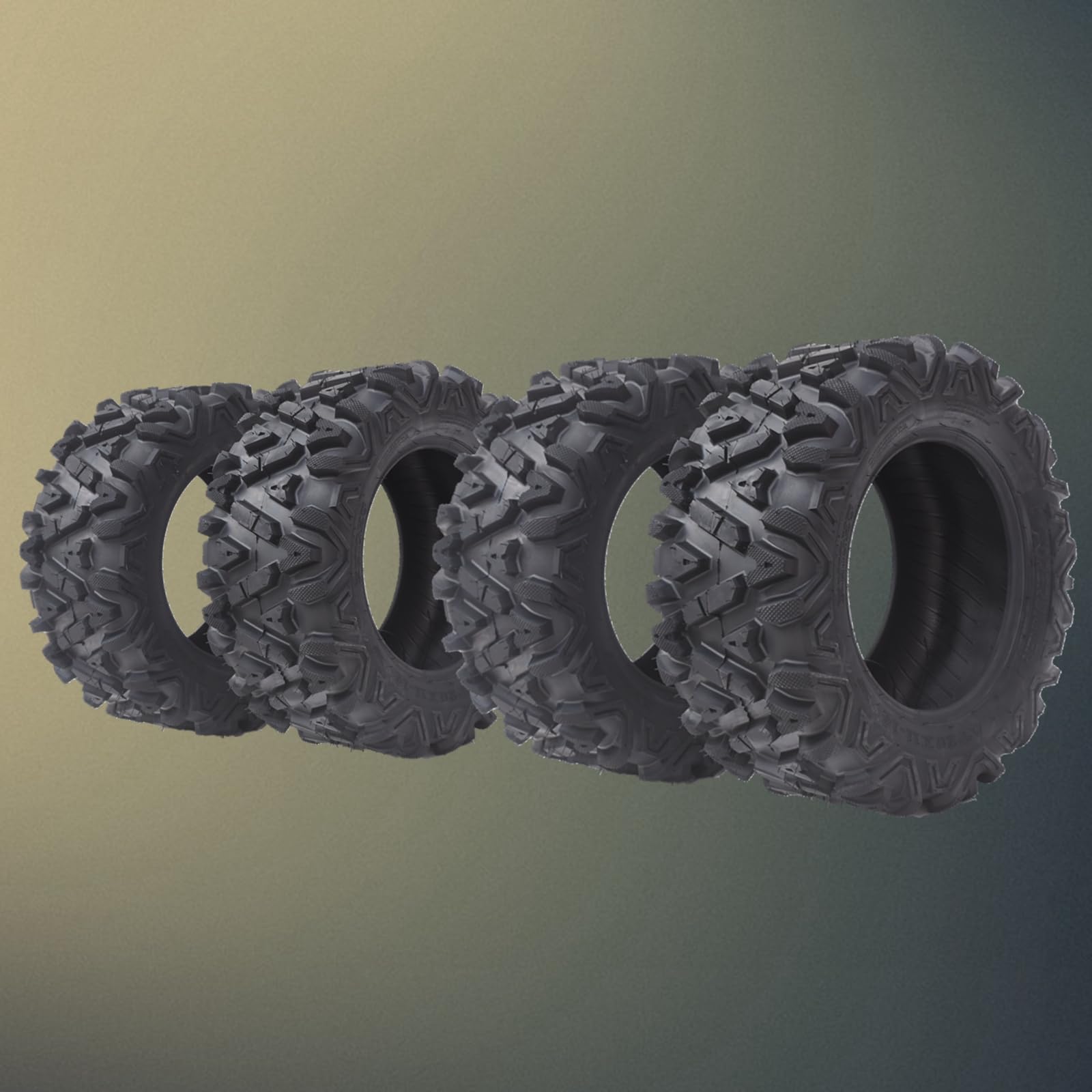 Garvee 26x9-12 ATV Tires, 6PR All Terrain 26x9-12 TL ATV UTV Trail Sand Mud Off-Road Tires (Pack of 4, Tubeless)