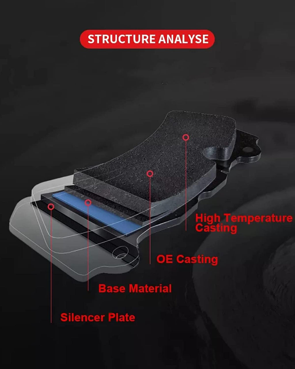 Garvee Premium Ceramic Disc Front Brake Pads Set for 07-18 Escalade, 14-16 XTS, 07-13 Avalanche, 09-14 Express 1500, 05-18 Silverado 1500, 15-19 Suburban, 07-19 Tahoe, 09-14 Savana 1500, Sierra 1500, Yukon
