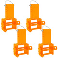 Garvee Trailer Stake Pocket Winch, Pack of 4 Heavy Duty Stake Pocket Winch 16200 Lbs Capacity and 5400 Lbs Load Limit for Flatbed Trailer Trucks Winches, Orange