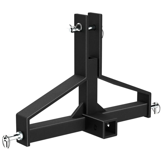 Garvee 3 Point Quick Hitch Receiver, 2" Receiver Quick Hitch Compatible Category 1 Tractor,Heavy Duty 3 Point Hitch Farm Equipment and Subcompact Trailer Hitch Attachments