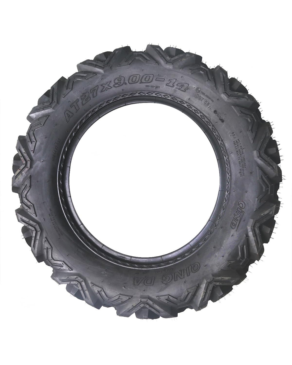 Garvee 2 Pack 27x9-14 ATV Tires 6 PR All-Terrain Tubeless Off-Road Tires for ATV UTV Trail Sand Mud Black