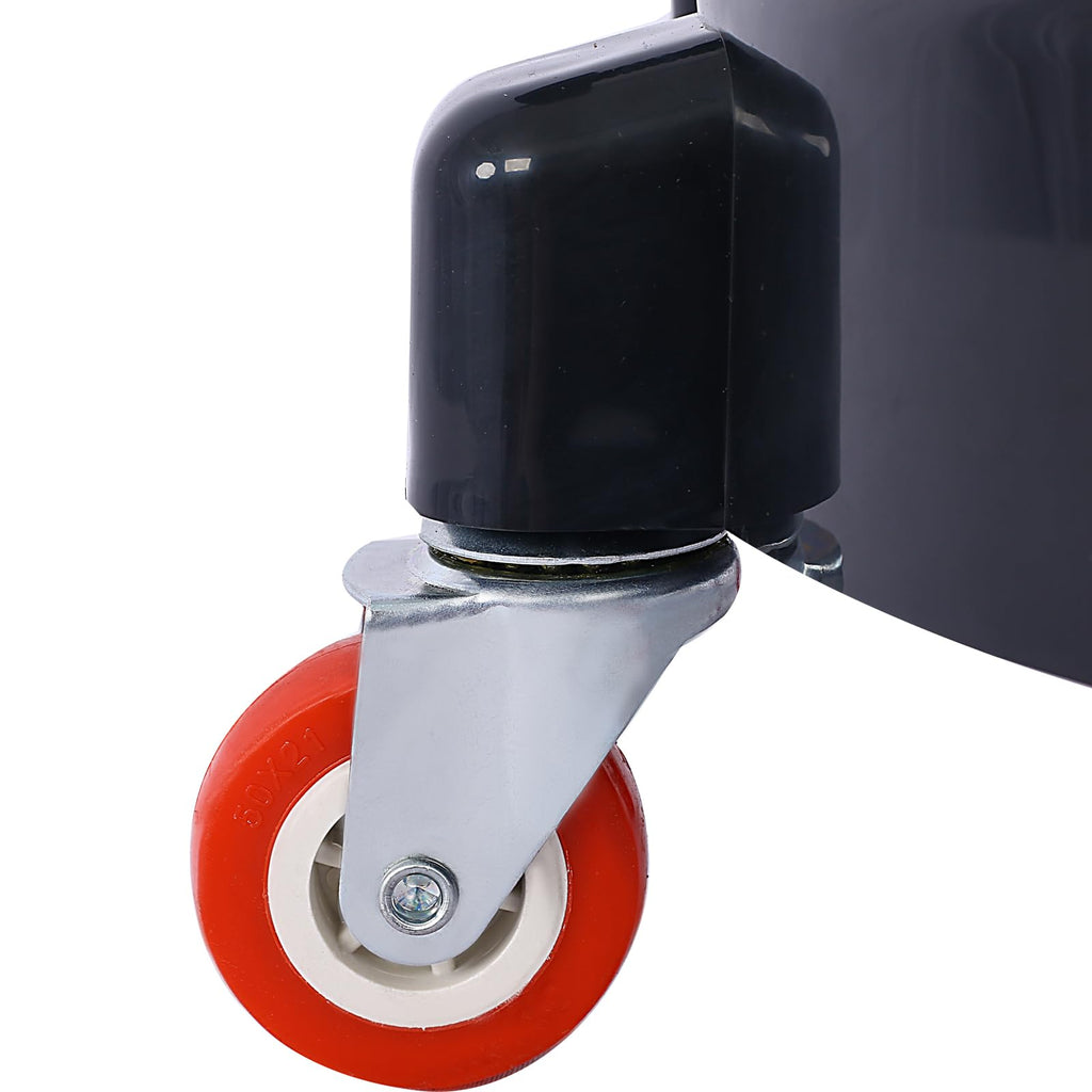 Garvee 11.2 Inch Bucket Dolly 5 Gallon Heavy Duty Detailing Cart with 5 Rolling Swivel Casters 360 Degree Turning for Shop Garage Bottomless