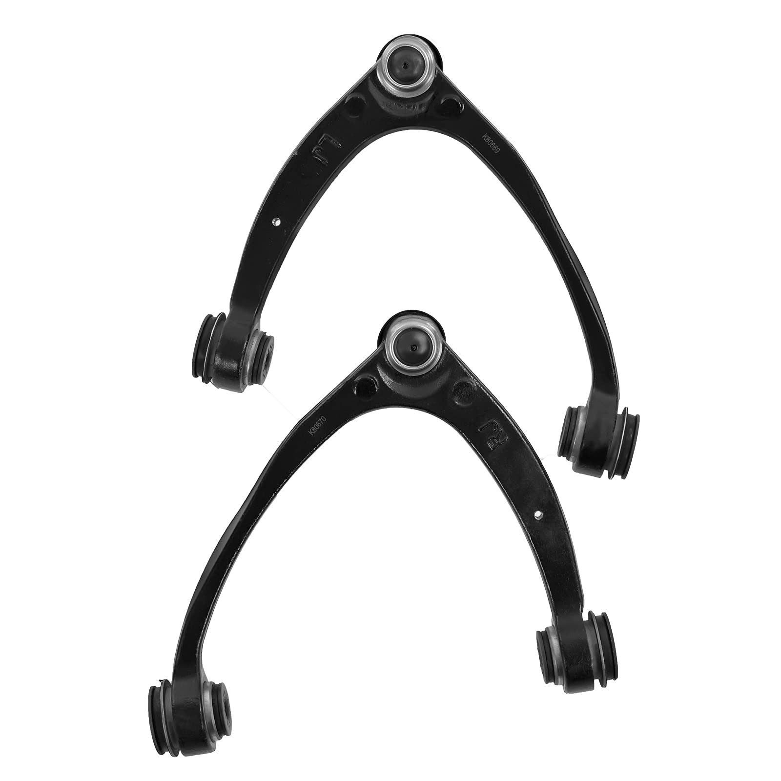 Garvee 4pc Front Upper Control Arm Kit K80669 K80670 K65411 Compatible with 2007-2013 Avalanche, 2007-2015 Tahoe, 2007-2016 Sierra 1500