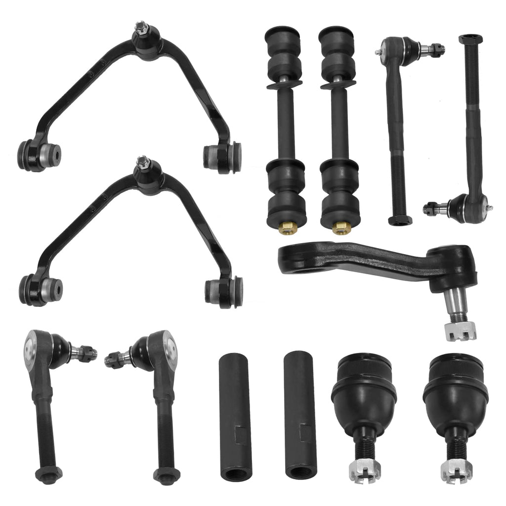 Garvee Silverado 1500 Steering Kit: 10pc Front Control Arms, Ball Joint, Tie Rod