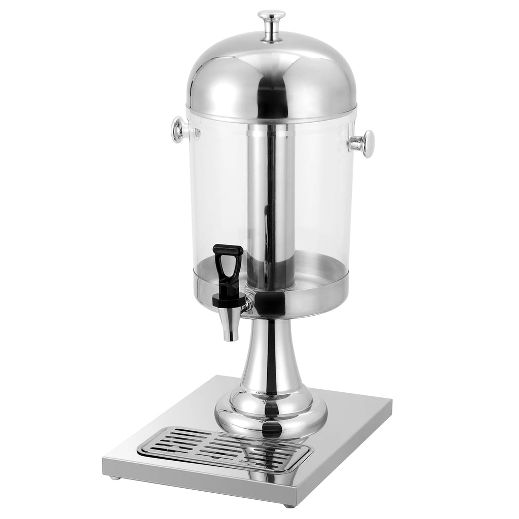 Garvee 2.1 Gallon Beverage Dispenser With Stand Ice Container Stainless Steel For Home Parties Picnic