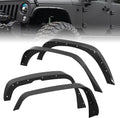 Garvee '18-'24 Wrangler JL Thick Solid Steel Front & Rear Fender Flares