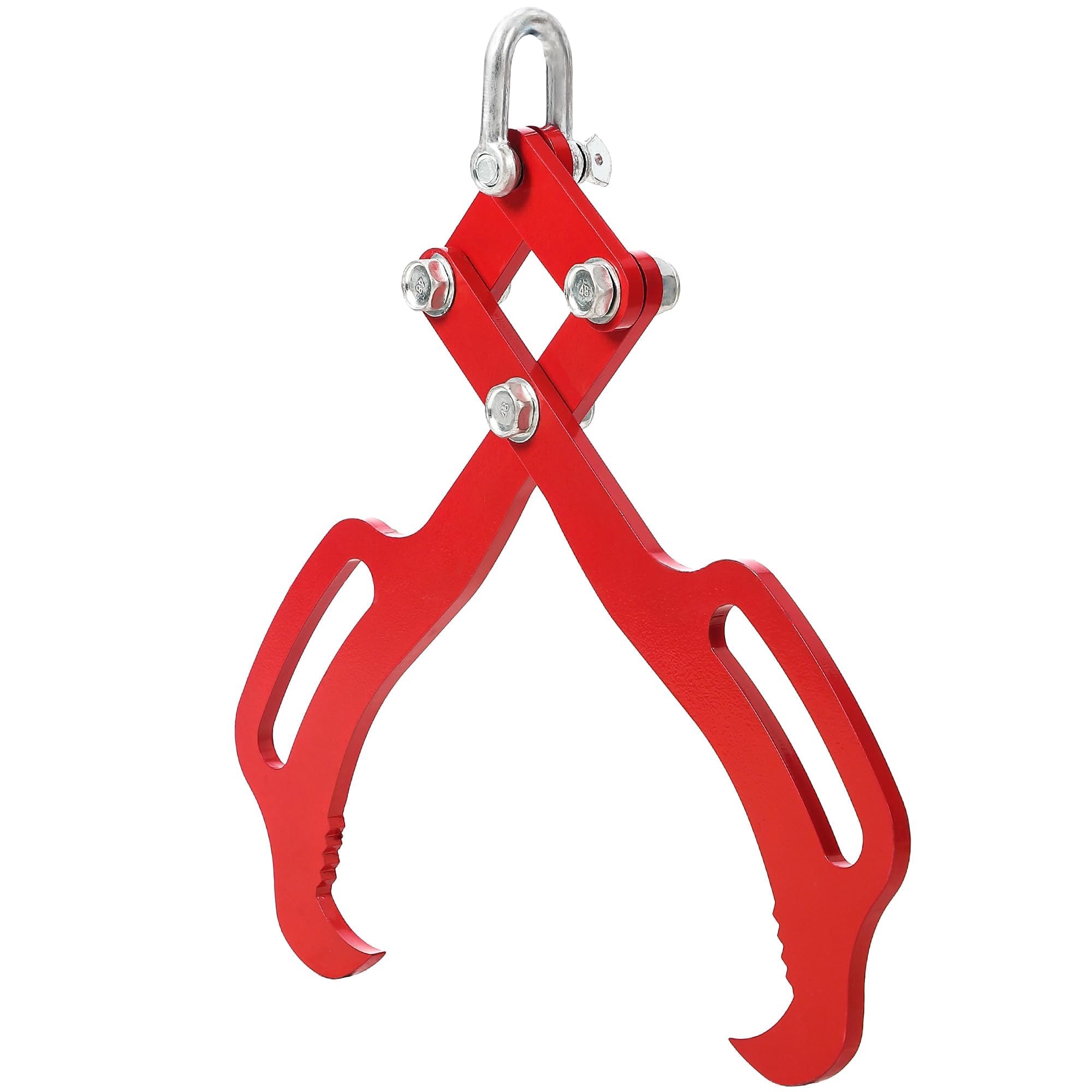 Garvee Log Lifting Tongs Superior Grip Heavy-Duty Steel Claws 18in 2 Claw Powder-Coated Rust-Resistant